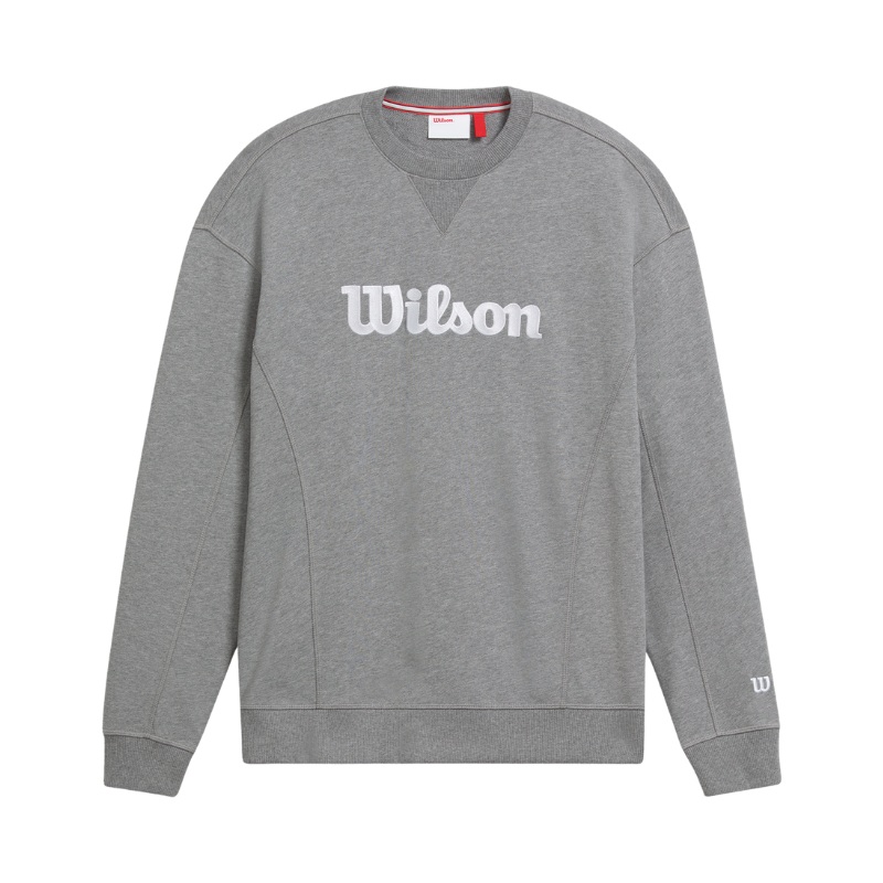 Pull Wilson Team Crewneck Script Gris