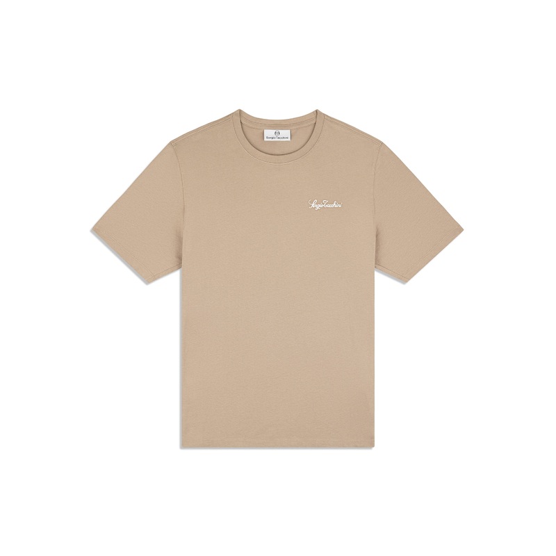 Sergio Tacchini Mossa T -Shirt - Taupe Grey