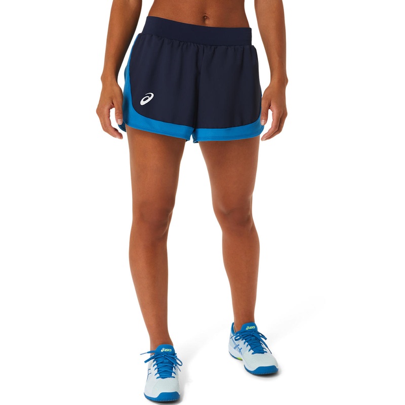 Asics Women's Match Short (Navy/Green)