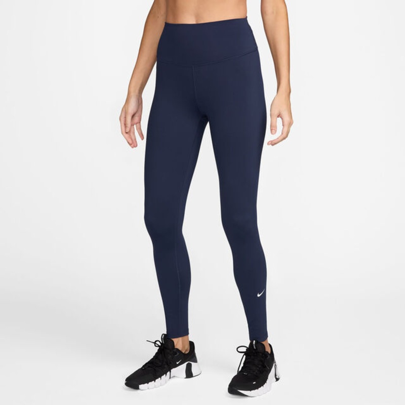 Dri-Fit One Tight Women - Dark Blue, White