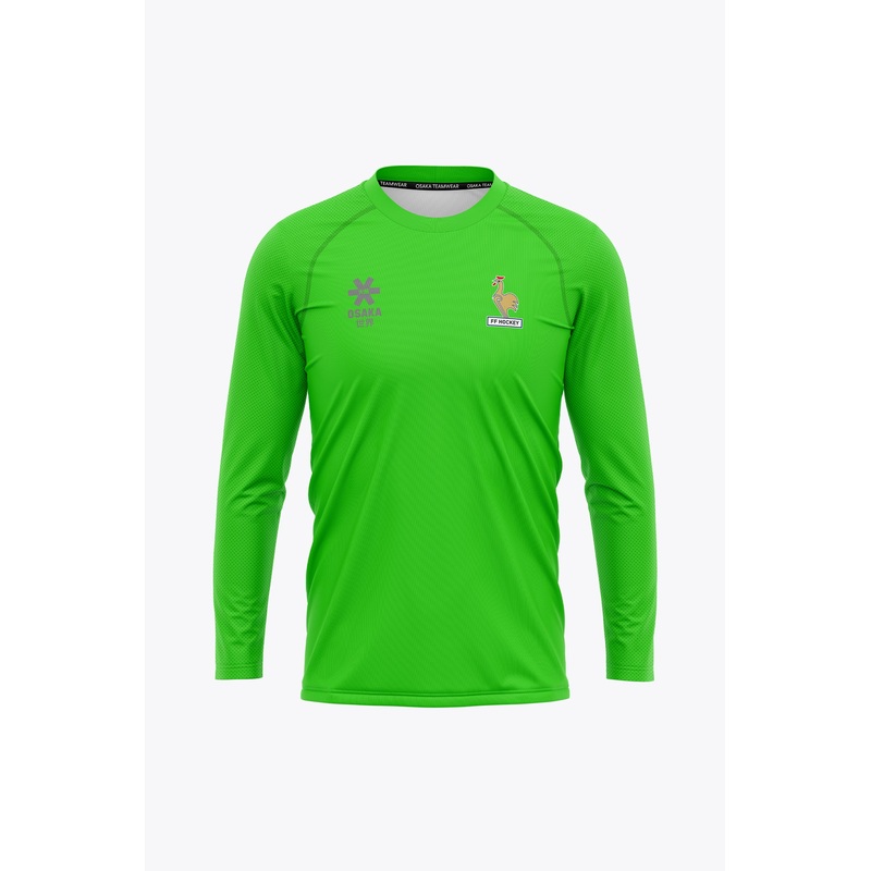 Official France Goal Keeper Tee Long Sleeves | Fluo Green