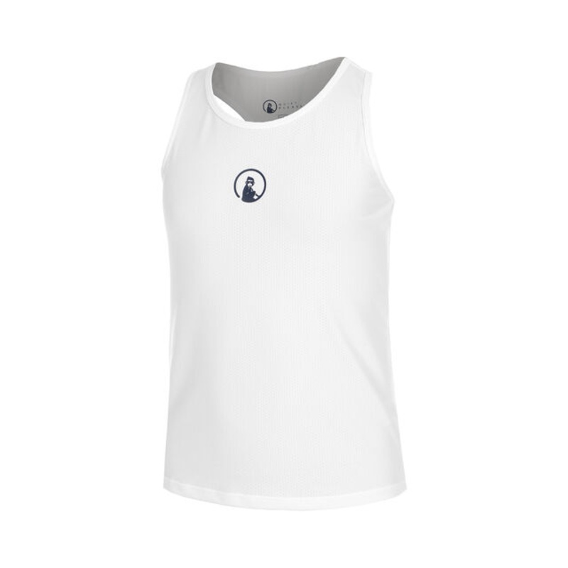 Racerback Tank Top Girls - White, Dark Blue