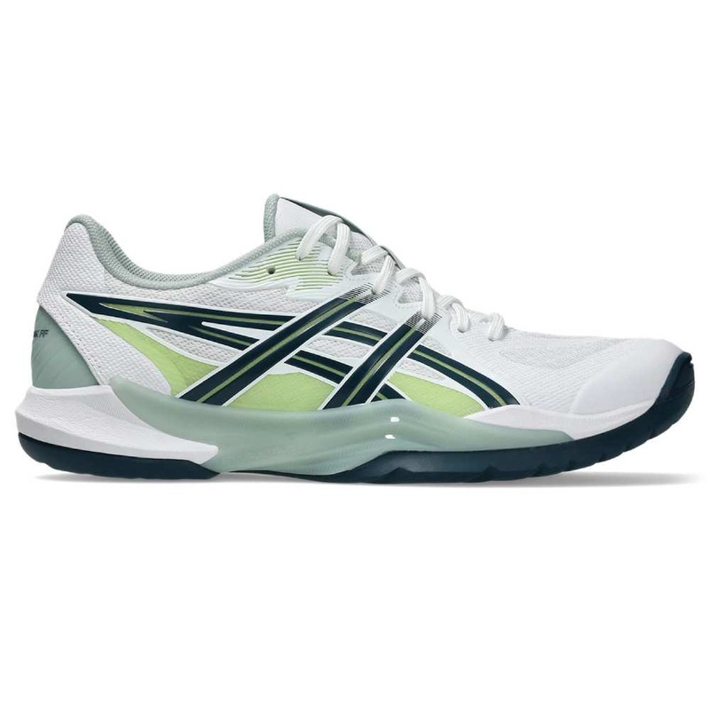 Asics Powerbreak FF Men's Indoor Shoe (White/Tranquil Teal)