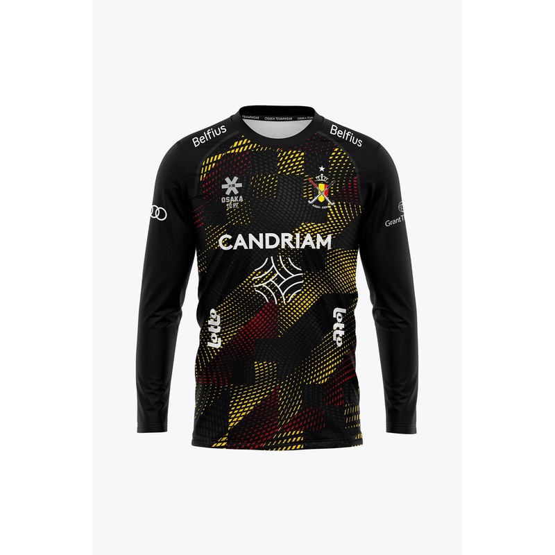 Official Belgium Goal Keeper Tee Long Sleeves - Men | Black