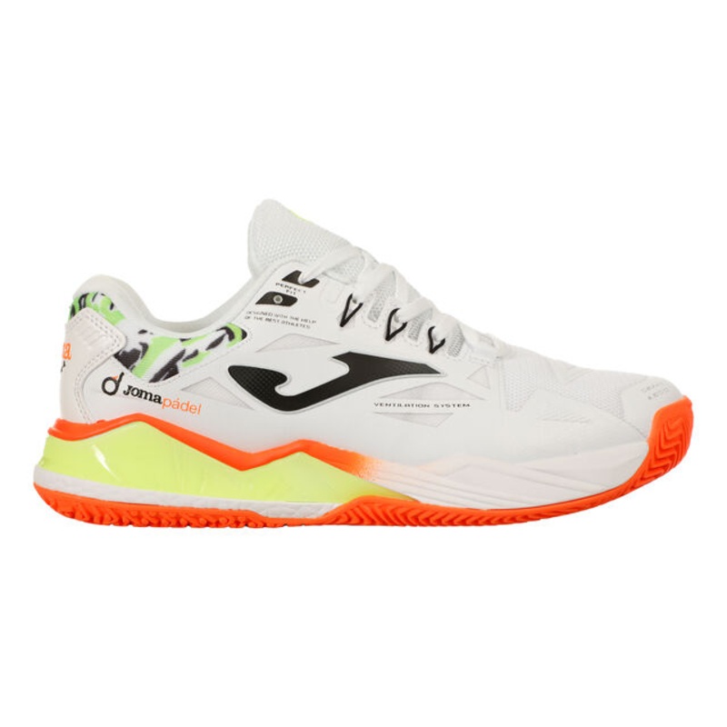 Spin Padel Shoe Men - White, Orange