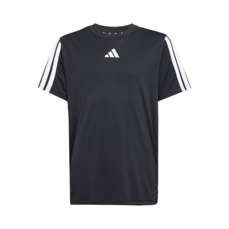 Training Essentials 3 Stripes T-Shirt Kids - Black, White