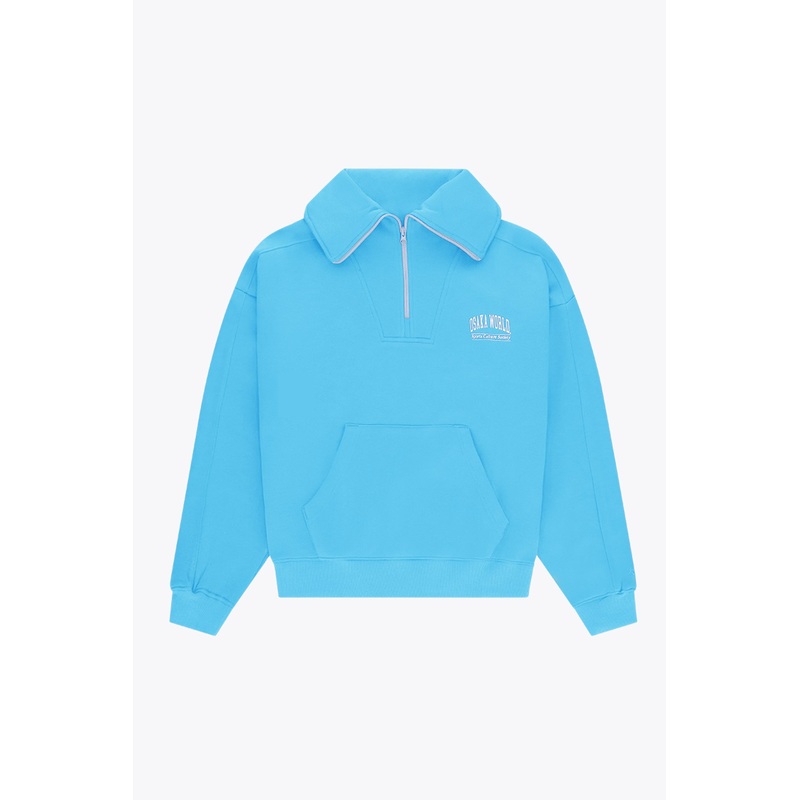 Osaka Women Half Zip Sweater | Blue Topaz