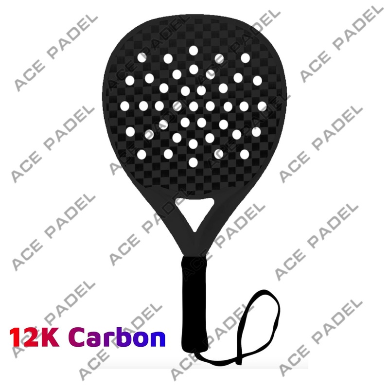 Ace Padel Professional Sports Tennis Equipment OEM 12K Carbon Paddle Padel Rackets