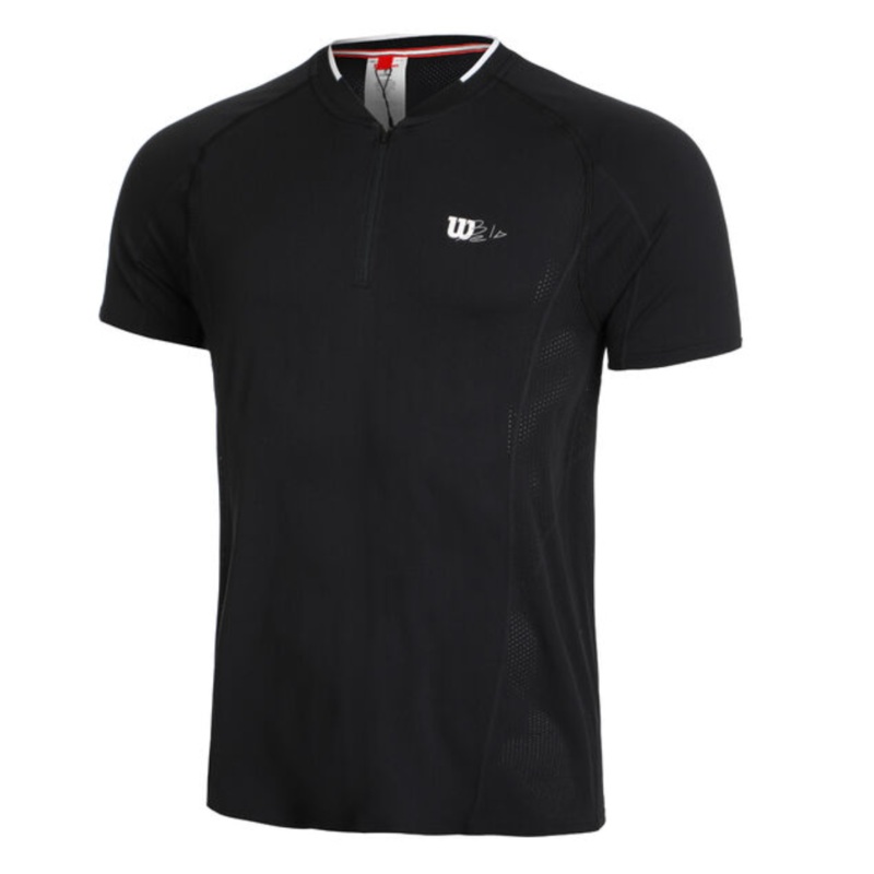Wilson Series Seamless Henley Half-Zip 2.0 T-Shirt - Black