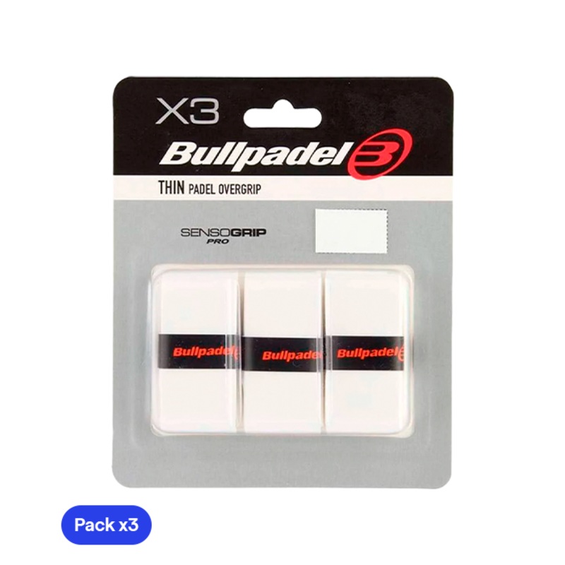 Overgrips Bullpadel GB1603 Thin Blanco (Pack x3)