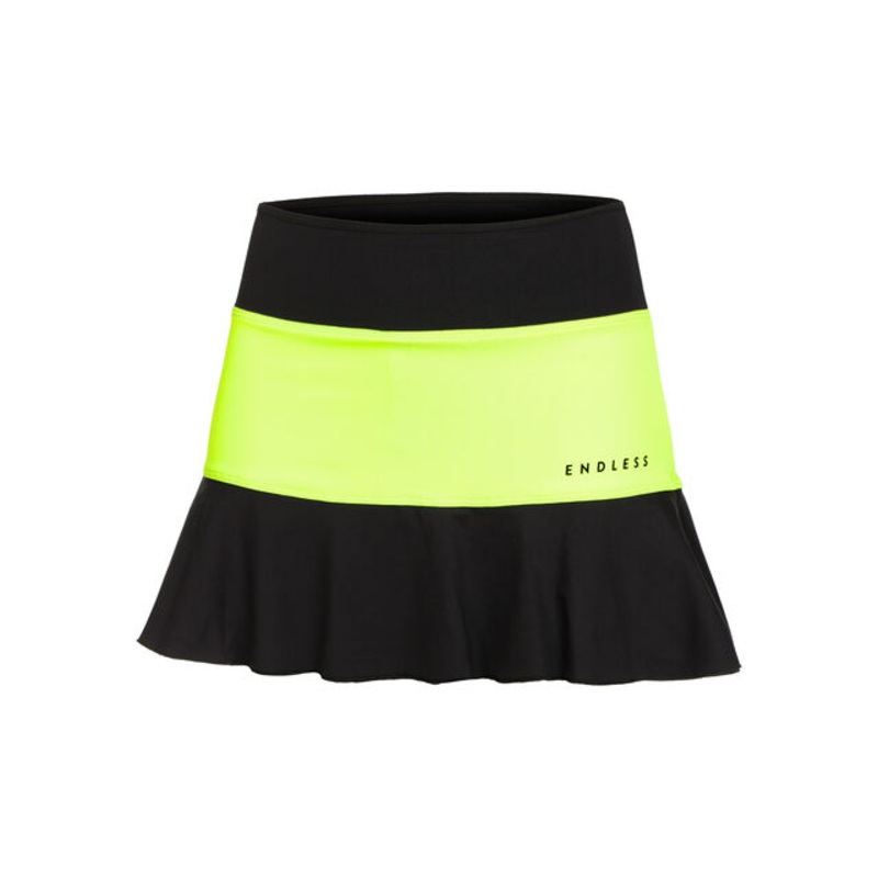 Lace Skirt Women - Black, Neon Green