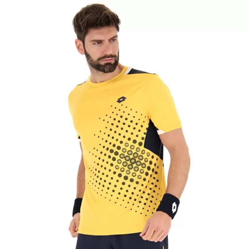 Lotto Men's IV 1 Top (Saffron/Navy Blue)