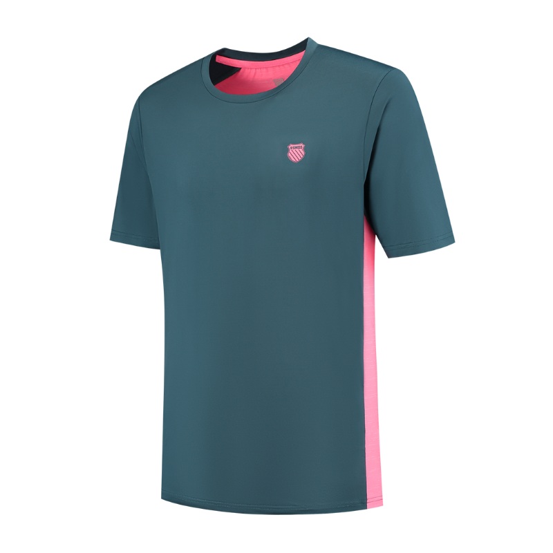 T-shirt K-Swiss Hypercourt Mix Crew Vert