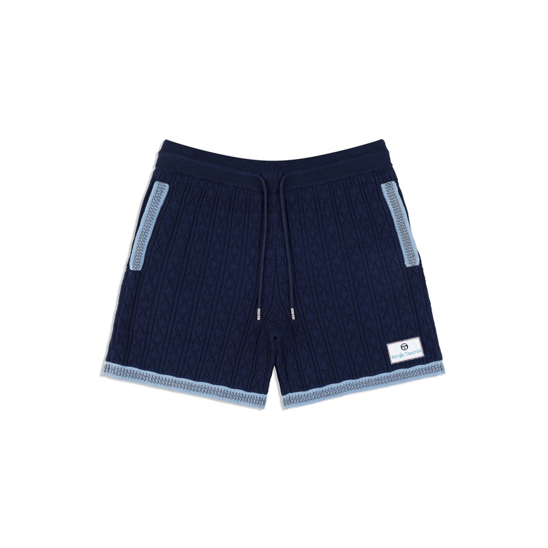 Sergio Tacchini Aldo Pointelle Shorts - Maritime Blue