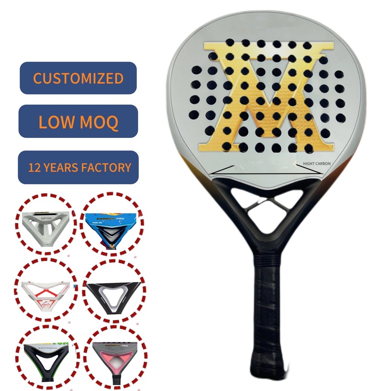 Anxspin 3K12K18K Carbon Paddle Racket Carbon Padel Tennis Racket Badminton Shuttlecock Paddle Racket
