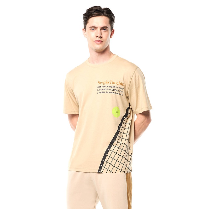 Sergio Tacchini Netto T - Shirt - Humus