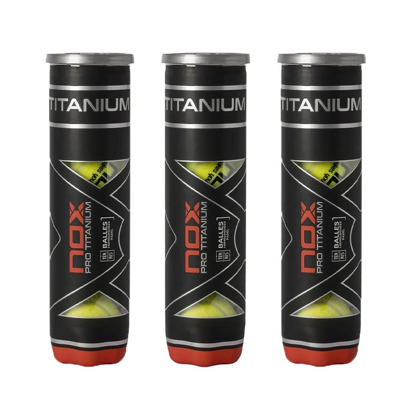 Tripack de 4 balles de padel Nox Titanium pro x4 balles