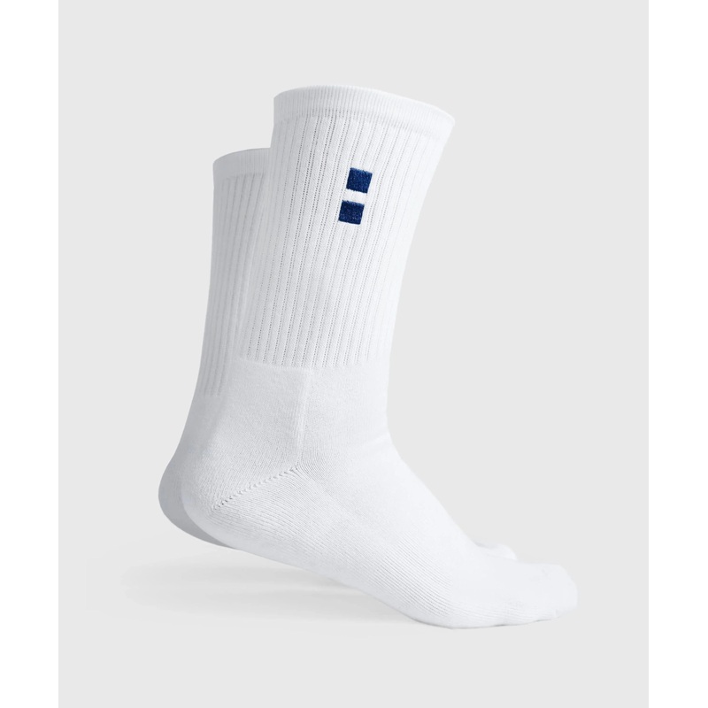 Nordicdots Club Socks 2-Pack White