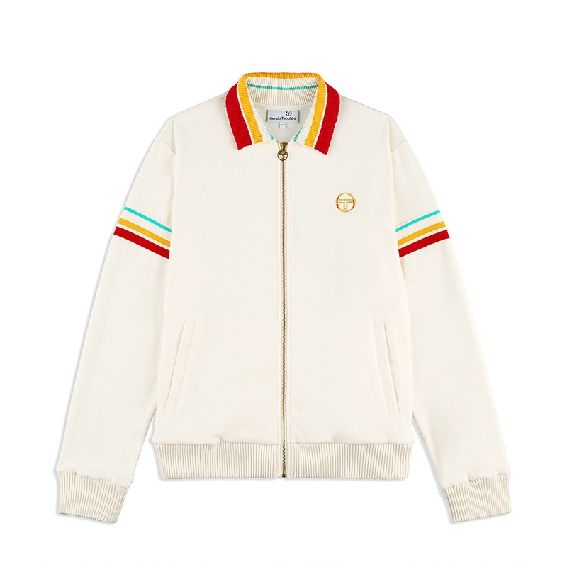 Sergio Tacchini Slice Track Jacket - Gardenia/ Gold
