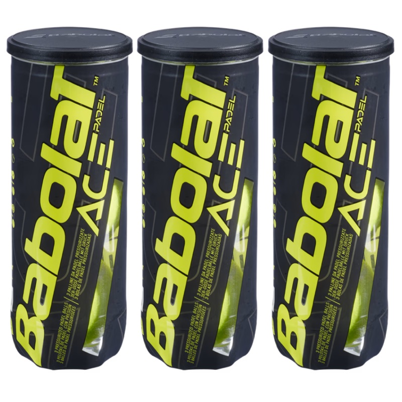 Tripack de 3 balles de padel Babolat Ace