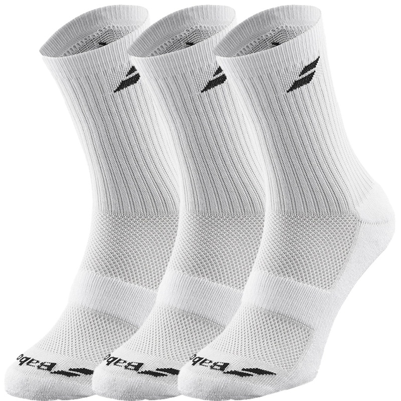 Babolat Socks 3 Pairs Pack|White|White/Blue/Grey|Black|35/38|39/42|43/46|47/50