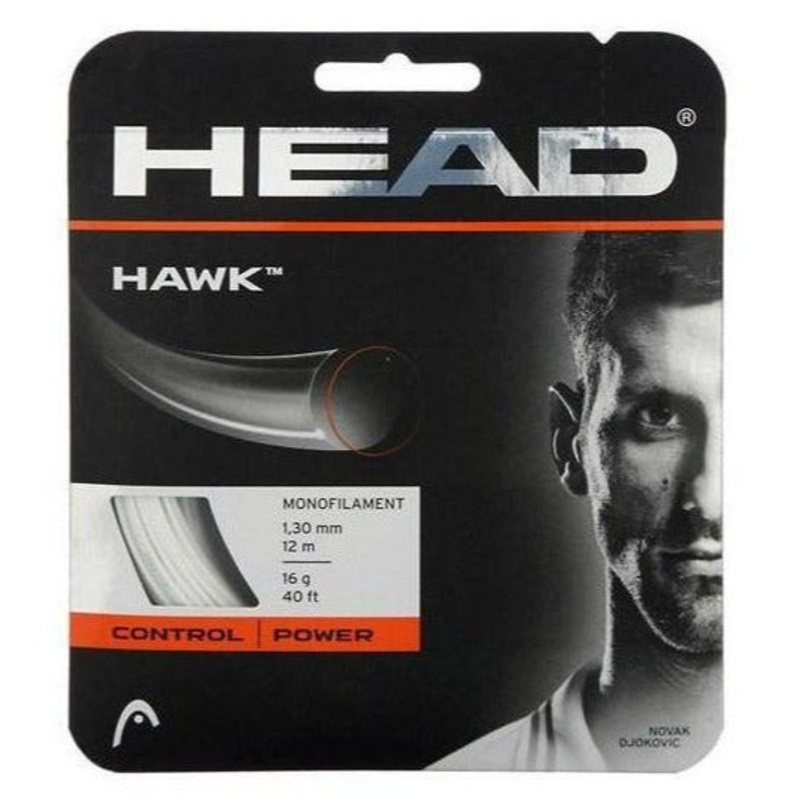 Head Hawk 16/1.30 Tennis String (White)