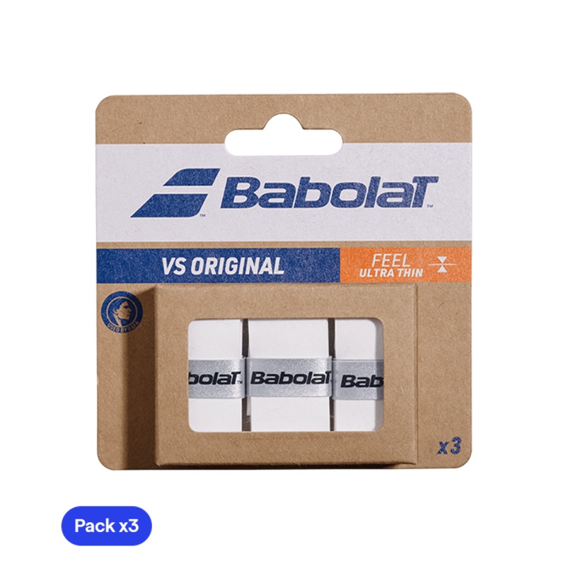 Overgrips Babolat VS Original Liso Blanco (Pack x3)