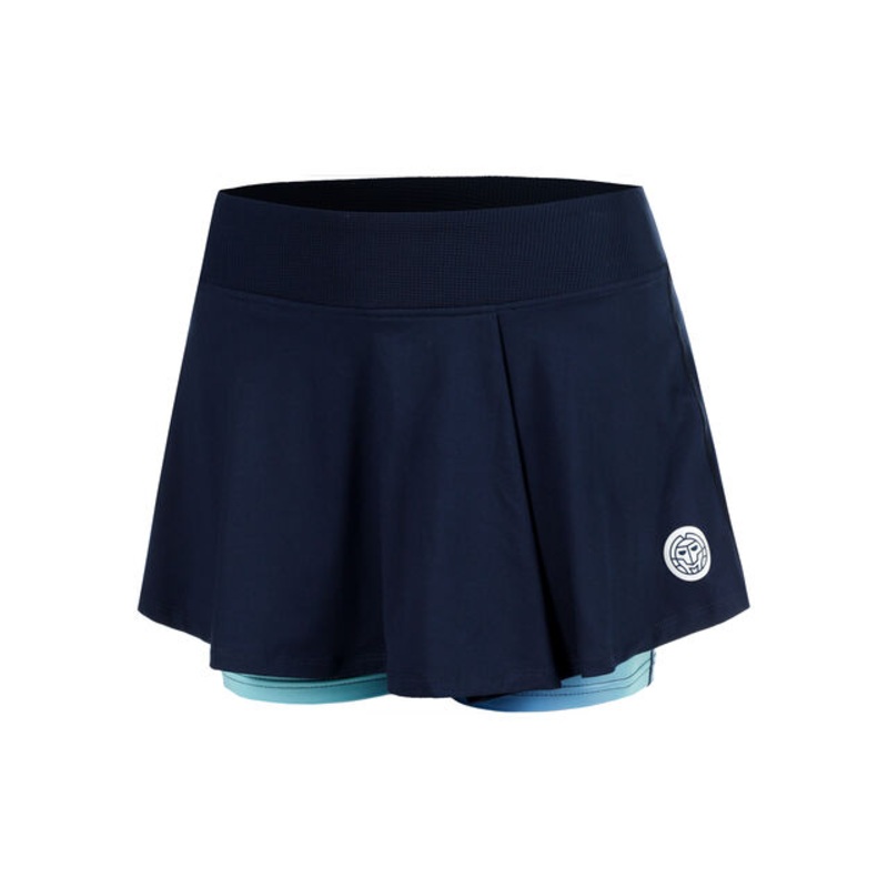 Spectrum Printed Wavy Skirt Women - Dark Blue, Light Blue