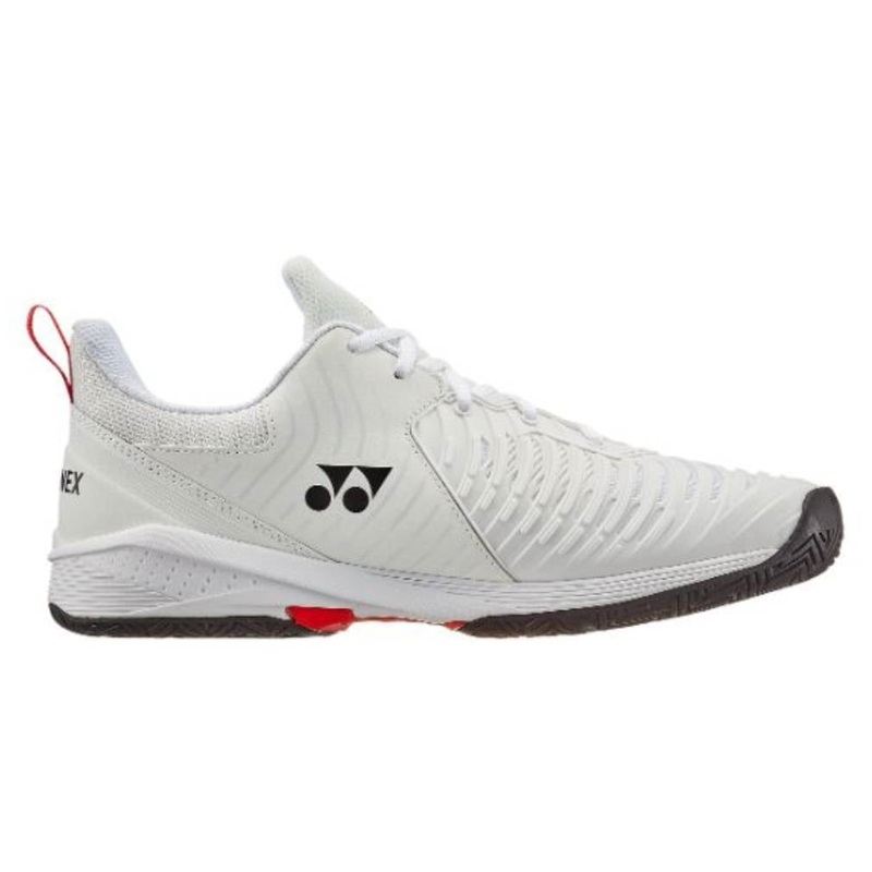 Yonex Power Cushion Sonicage 3 Men's Tennis Shoe (White/Red)