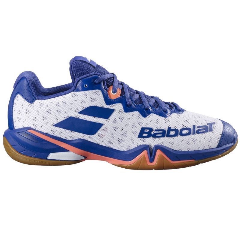 Babolat Shadow Tour 4 Men's Indoor Court Shoe (White/Blue Navy)