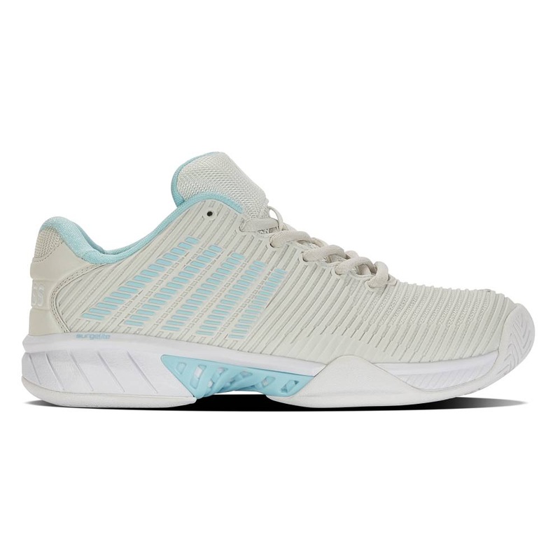 K-Swiss Hypercourt Express 2 Women's Tennis Shoe (Vaporous Gray/White)