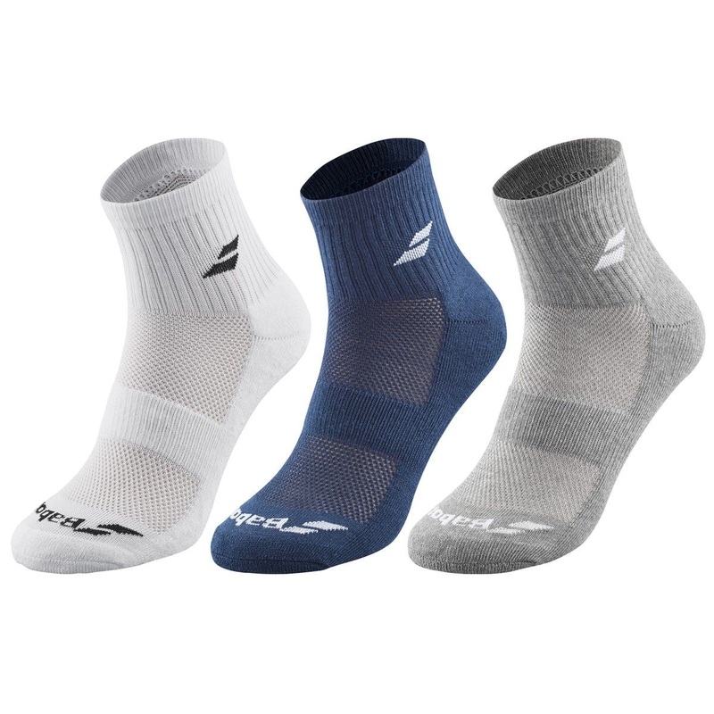 Chaussettes Babolat Quarter Pack x3 Trois couleurs
