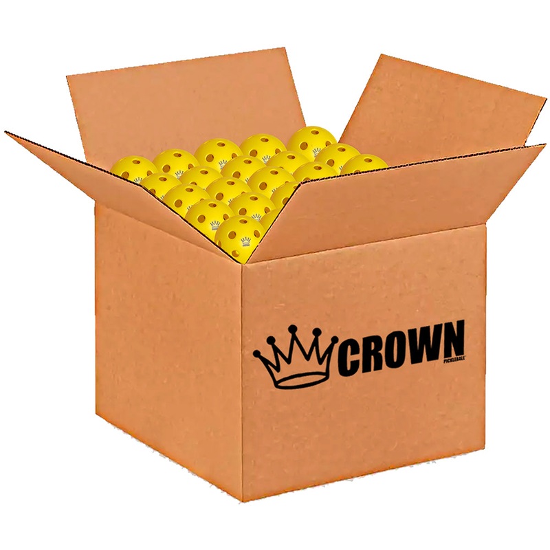 CROWN PICKLEBALL - High-Performance INDOOR Pickleballs (100-PACK LEMON)