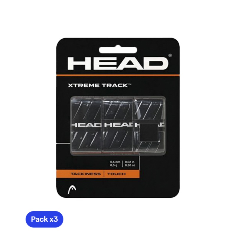 Overgrips HEAD XtremeTrack Negro (Pack x3)