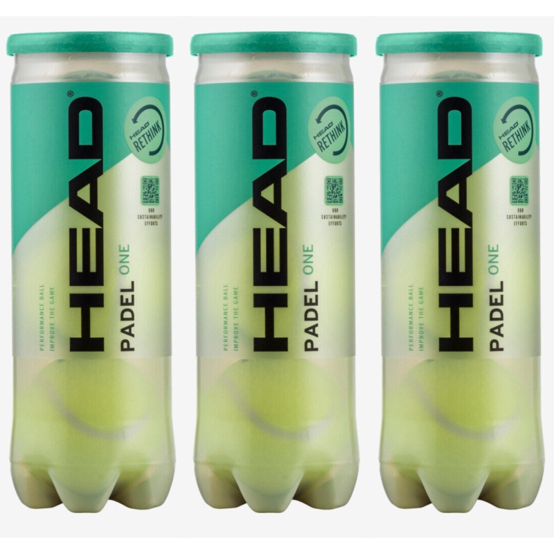 Tripack de 3 balles de padel Head Padel One x