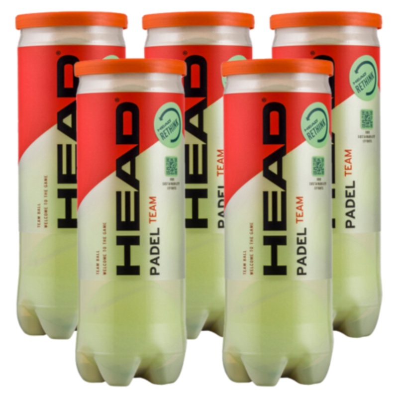 5 cans Of Padel Balls Head Padel Team