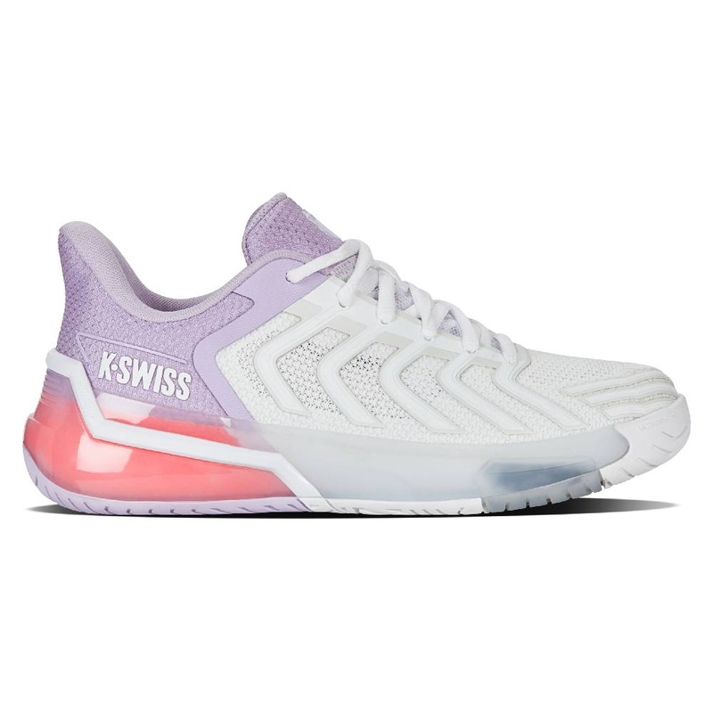 K-Swiss Ultrashot 4 Women's Tennis Shoe (White/Orchid Petal)