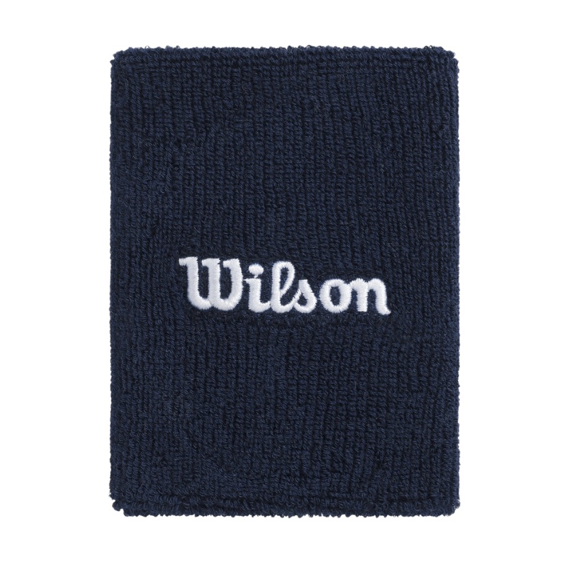 Poignets ponge Wilson Wide Terry Bleu Marine x2