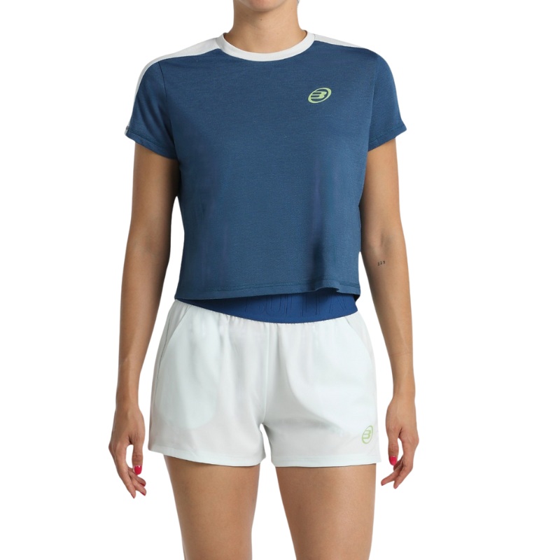 T-shirt Bullpadel Bilma Bleu Marine Femme