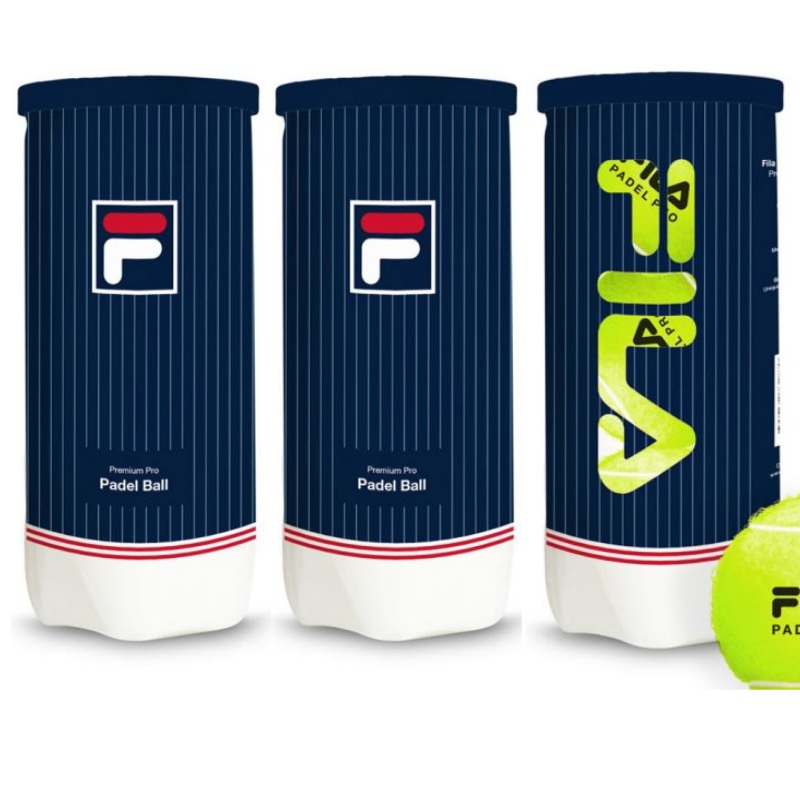 Tripack de 3 balles de padel Fila Premium Pro