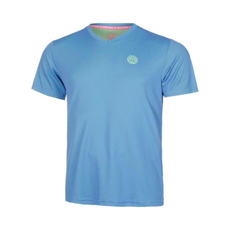 Crew Inside Out V-Neck T-Shirt Boys - Blue, Neon Green