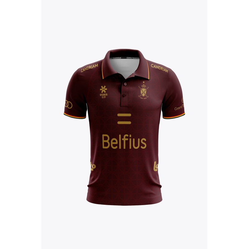 Official Belgium Farewell Games Red Legends Men Polo Jersey | Bordeaux