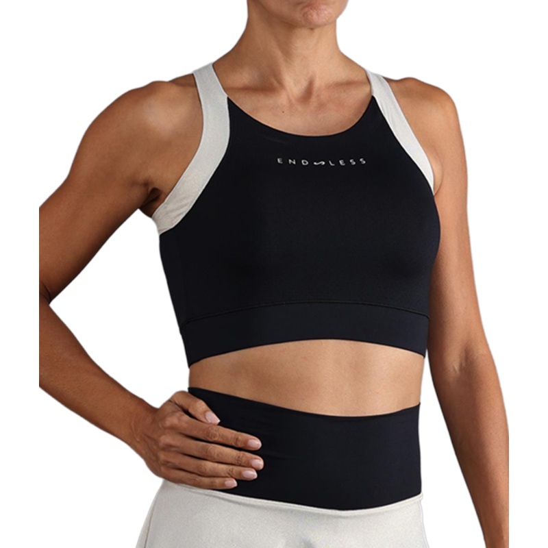 Top Endless Crop Black Golden 2025