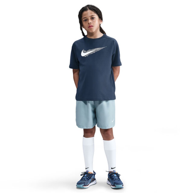 Dri-Fit Multi T-Shirt Kids - Dark Blue, White
