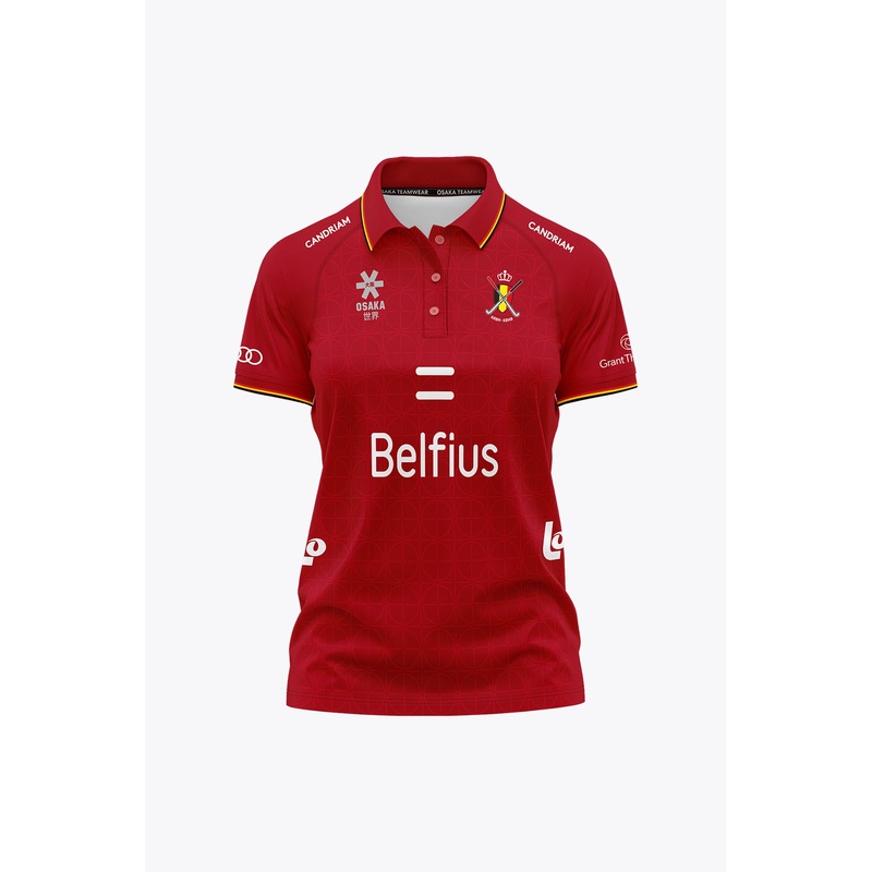 Official Belgium Women Polo Jersey | Red