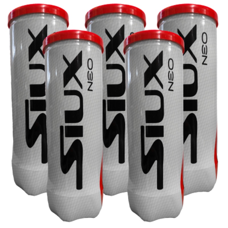 5 cans of SIUX NEO Padel Balls