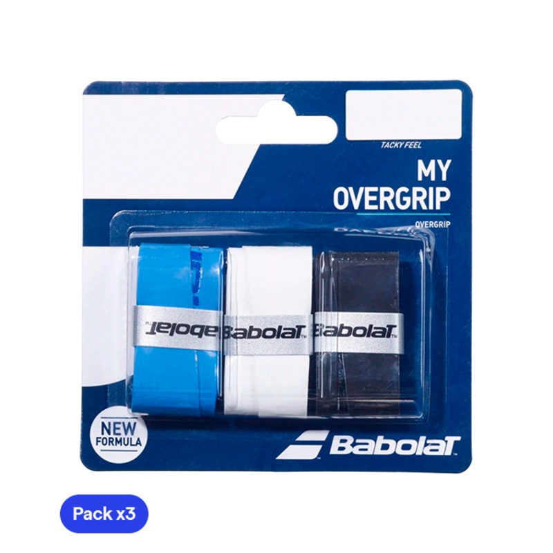 Overgrips Babolat My Overgrip Azul/Blanco/Negro (Pack x3)