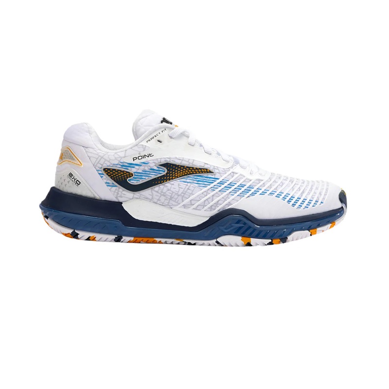 Joma Point Men 2402 White Blue Padel Shoes