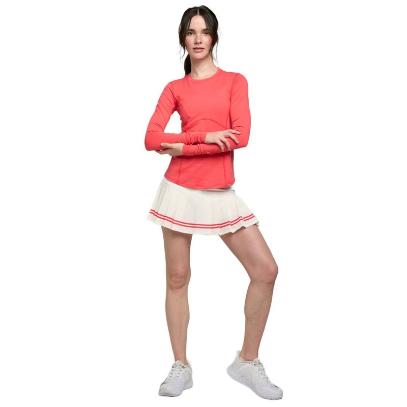 Lija Women's Nevo Club Skort 13-Inch (White/Cayenne)