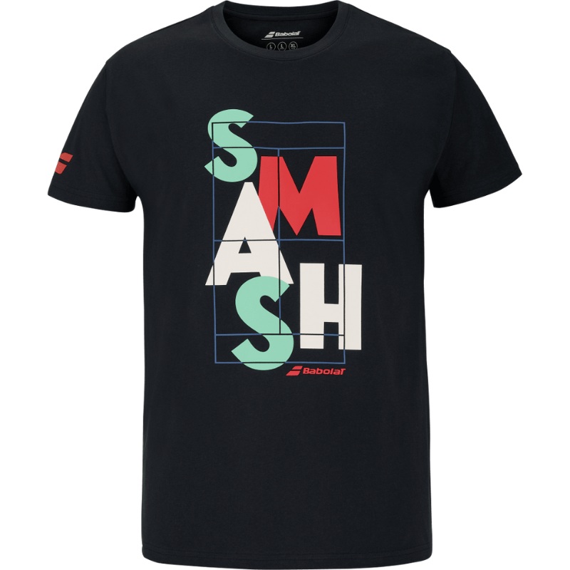 T-shirt Babolat Exercise Message Tee Noir 2025